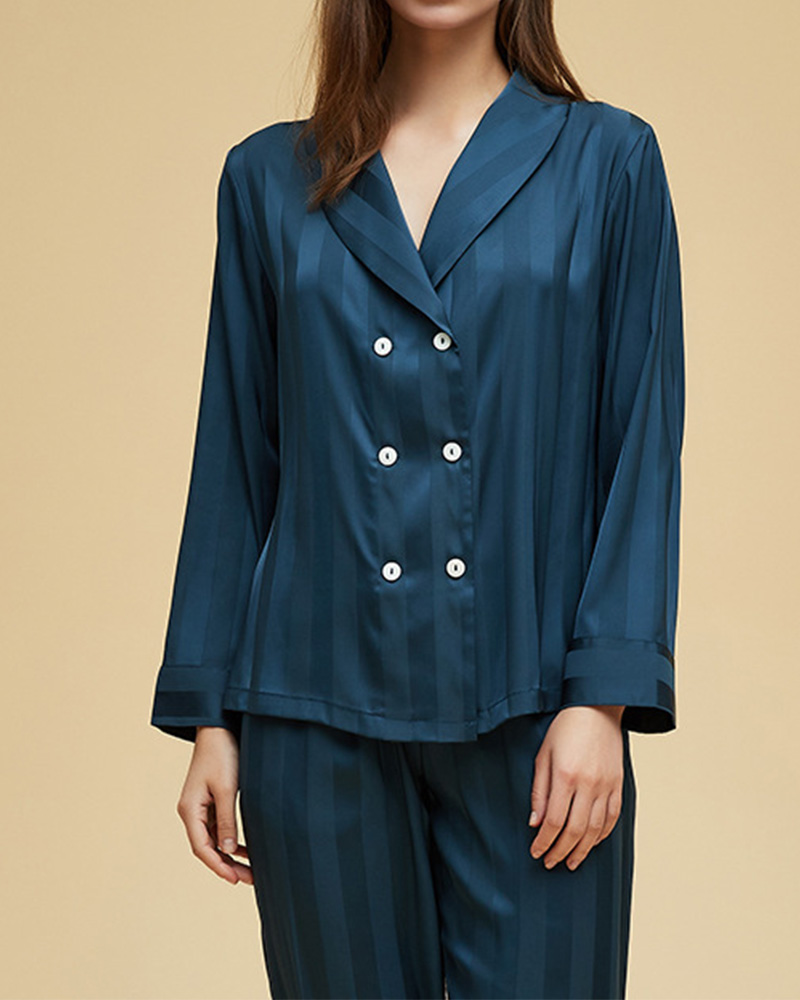 Ice Silk Long Sleeve Home Suit