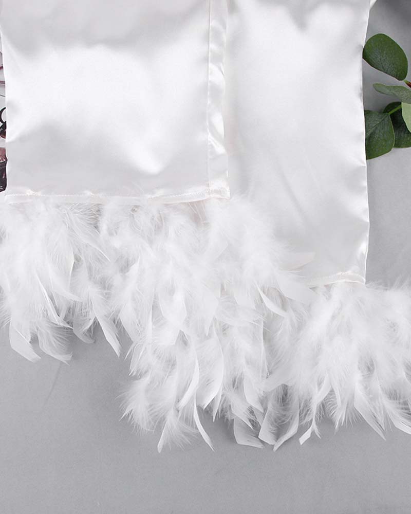 Ice Silk Feather Homewear
