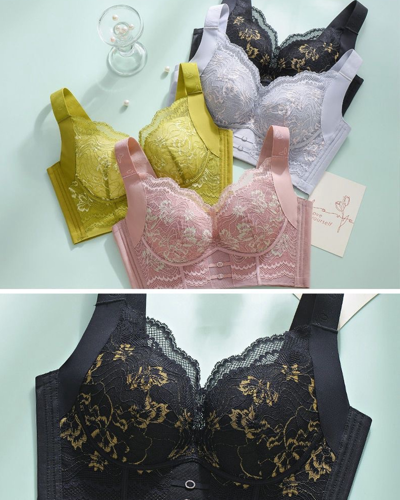 Women's Wireless Push Up Lace Bra