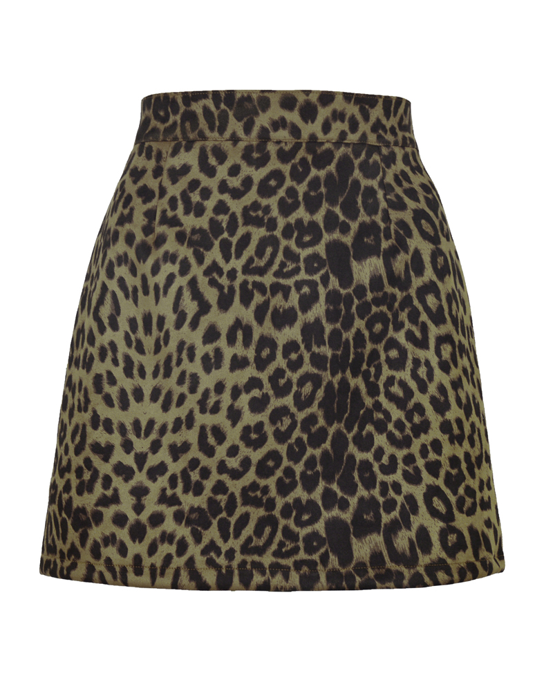 Leopard Print Sexy Hip Skirt
