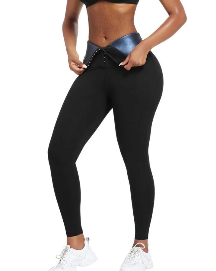 Leggings With Blue Neoprene Tummy Control Ref1291
