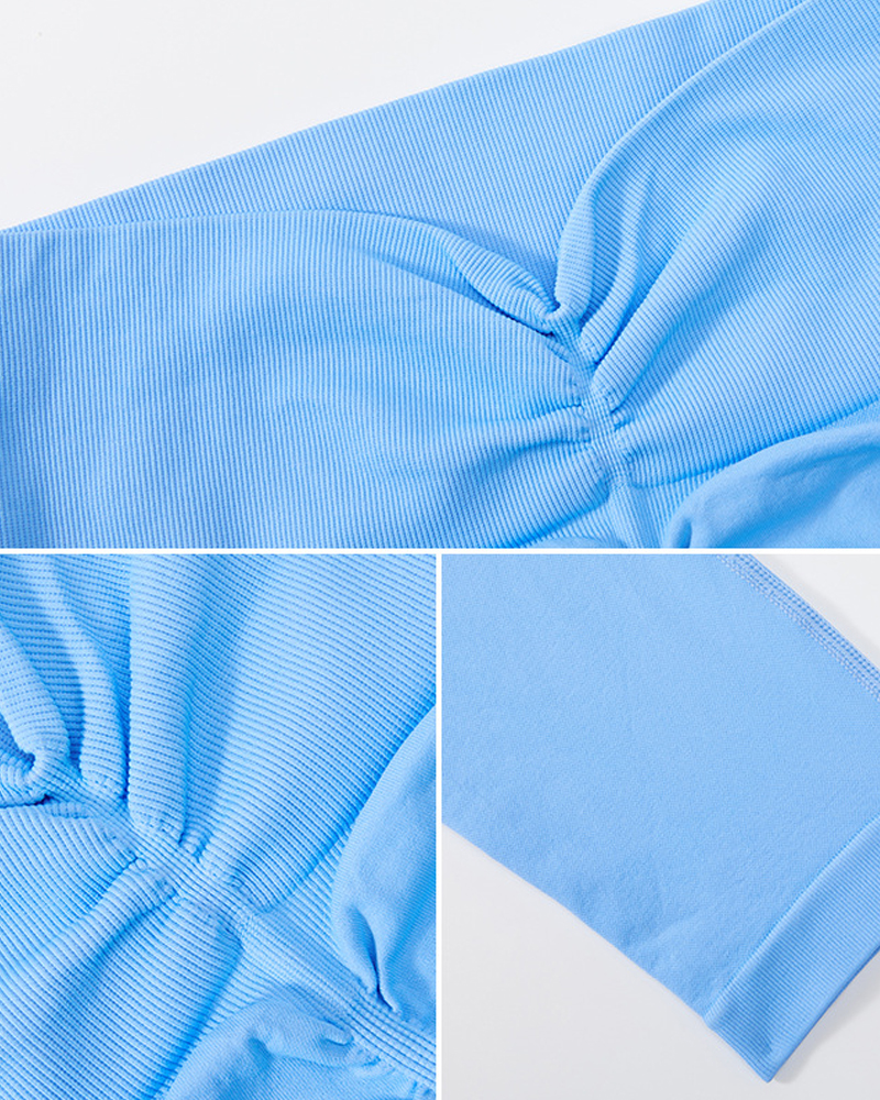 Peach Hip-Lifting Seamless Sports Leggings