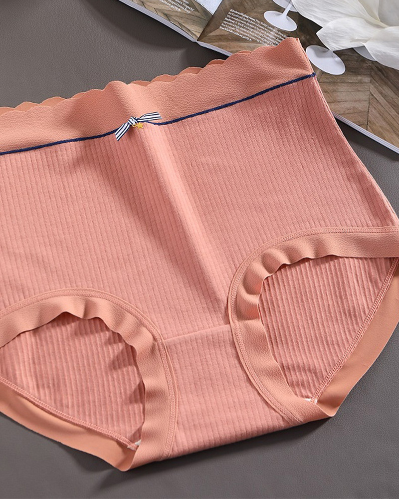 Mulberry Silk Antibacterial Crotch High Waist Seamless Tummy Control Underwear