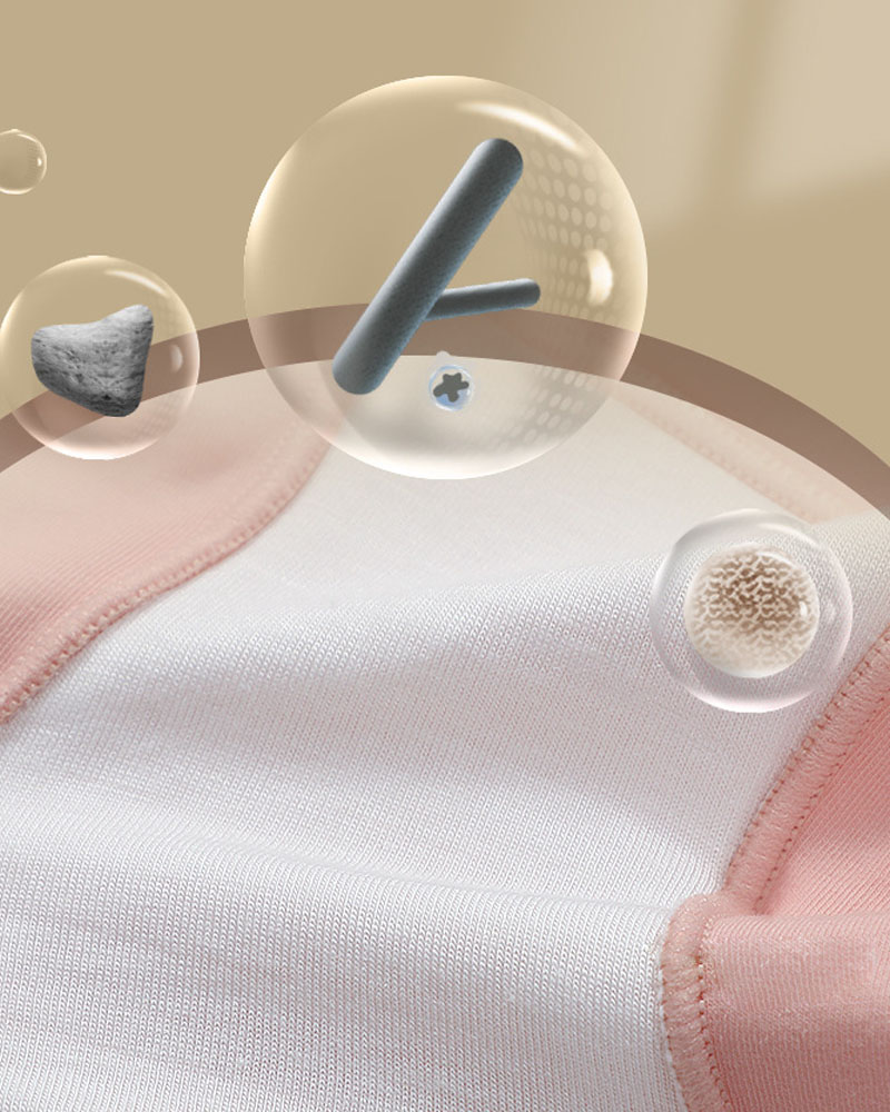 Long-Staple Cotton Antibacterial Mid-Rise Panties