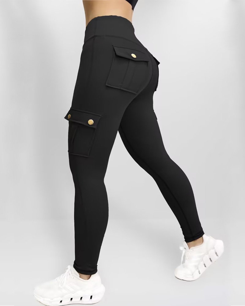 Pocket Cargo High-Elastic Fitness Pants