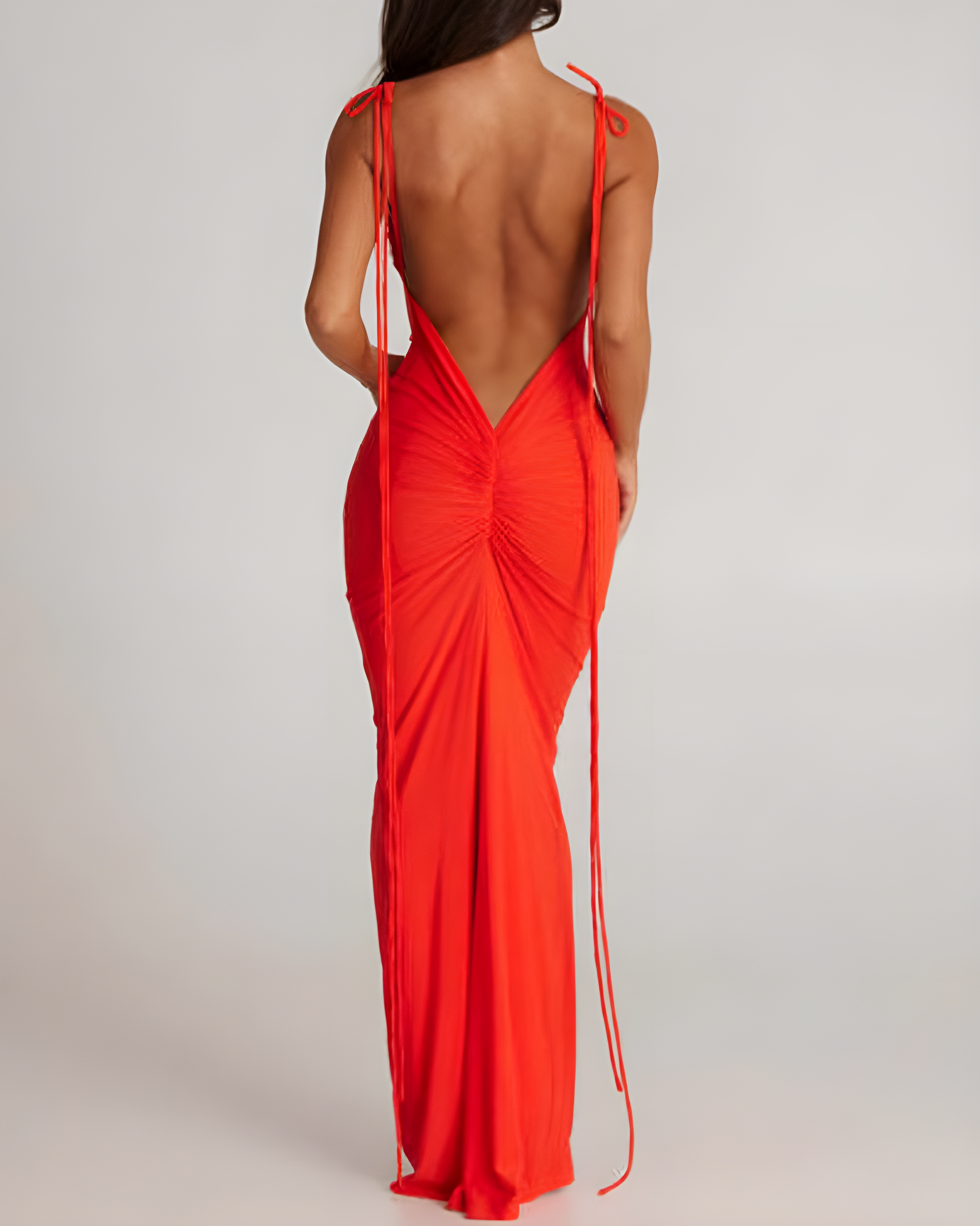 Women's Fashionable Slim Slip Maxi Dress