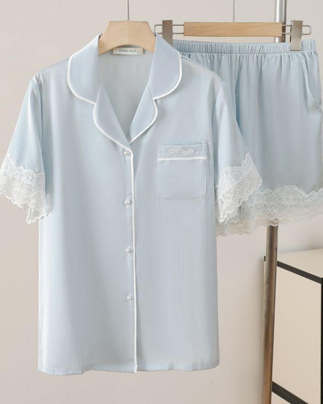 Ice Silk Short Sleeve Fashionable Home Clothes